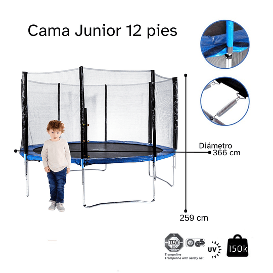 Entrega Express - Cama Elástica Junior 12 pies