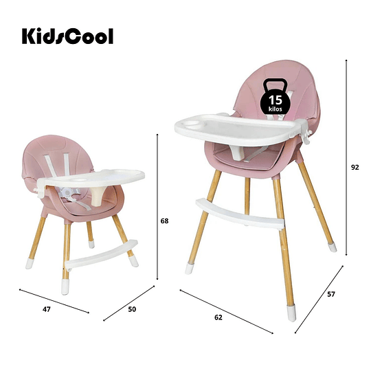 Retiro Express - Silla De Comer Niza Rosada