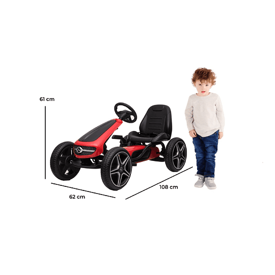 Retiro Express - Go Kart Mercedes Benz Rojo