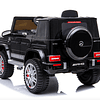 Auto a Batería Jeep G63 Con Licencia Mercedes 12V Negro