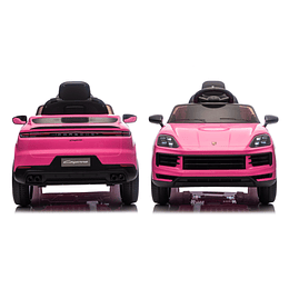 Auto a Bateria Rosado Porsche Cayenne 12v 2Motores