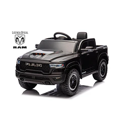 Auto a Bateria Ram 1500 Rho Super Truck Negro 12v 2Motores - Preventa 14 de Junio