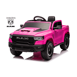 Auto a Bateria Ram 1500 Rho Super Truck Rosado 12v 2Motores