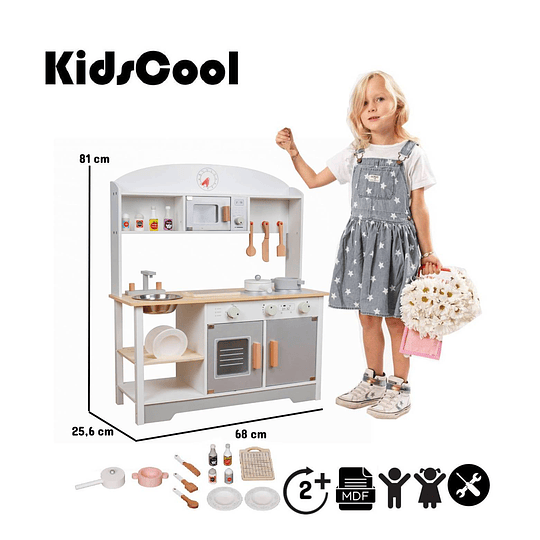 Retiro Express - Cocina Montessori Blanca +Accesorios