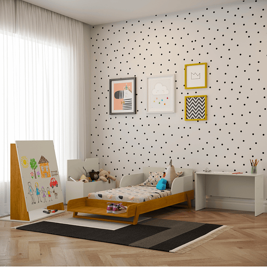 Cuna Maxx Miel Beige Eco Wood Multifunción