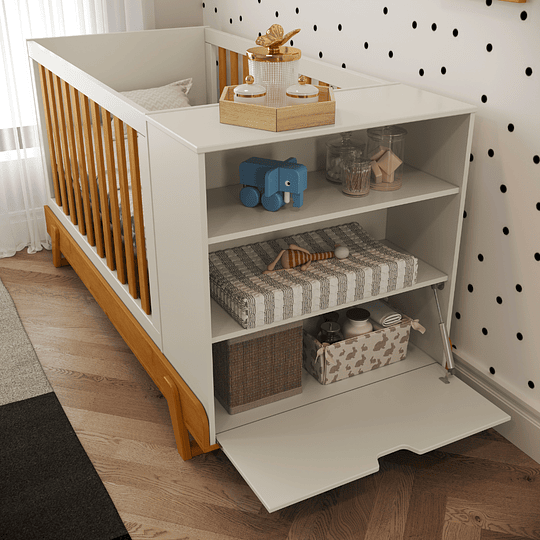 Cuna Maxx Miel Beige Eco Wood Multifunción