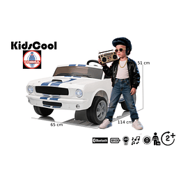 RETIRO EXPRESS - Auto a Bateria Shelby Gt350 Blanco 12v 2Motores