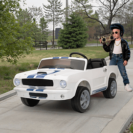 RETIRO EXPRESS - Auto a Bateria Shelby Gt350 Blanco 12v 2Motores