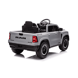 Retiro Express - Auto a Bateria Ram 1500 Rho Super Truck Gris 12v 2Motores