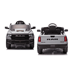 Retiro Express - Auto a Bateria Ram 1500 Rho Super Truck Gris 12v 2Motores