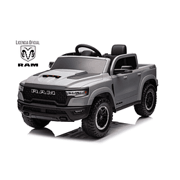 Retiro Express - Auto a Bateria Ram 1500 Rho Super Truck Gris 12v 2Motores