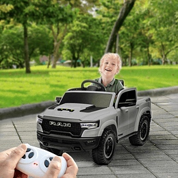 Retiro Express - Auto a Bateria Ram 1500 Rho Super Truck Gris 12v 2Motores