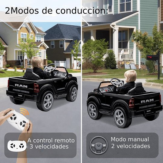 Retiro Express - Auto a Bateria Ram 1500 Rho Super Truck Gris 12v 2Motores