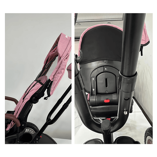 Triciclo Multifuncion Rosado Luxor 360