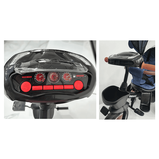 Triciclo Multifuncion Azul Luxor 360