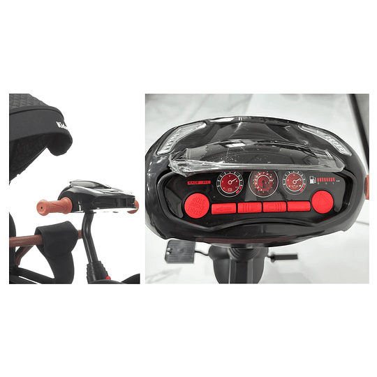 Triciclo Multifuncion Negro Luxor 360