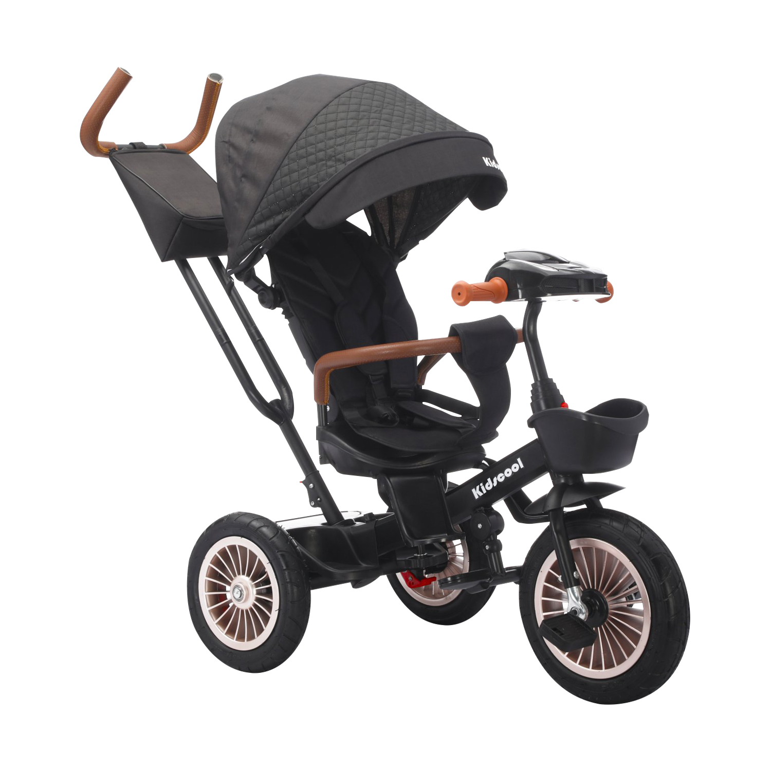 Triciclo Paseo Infantil 360 1326 Lx Negro Bebesit