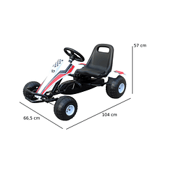 Retiro Express - Go Kart Racing Blanco Kidscool