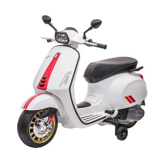 Retiro Express - Moto Blanca Vespa Sprint Racing A Bateria 12V