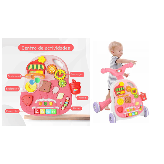 Retiro Express - Caminador Multifunción 4 En 1 Rosado