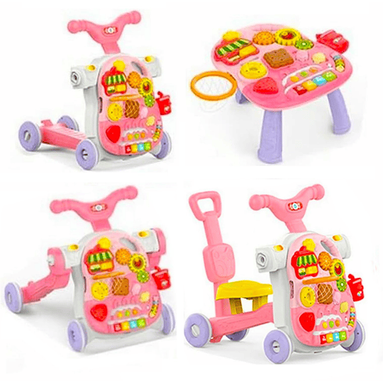 Retiro Express - Caminador Multifunción 4 En 1 Rosado