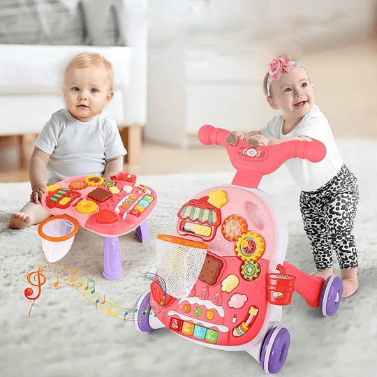 Retiro Express - Caminador Multifunción 4 En 1 Rosado