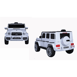 Retiro Express - Auto a Batería Jeep G63 Con Licencia Mercedes 12V Blanco