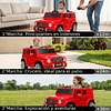 Auto a Batería Jeep G63 Con Licencia Mercedes 12V Rojo