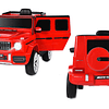 Auto a Batería Jeep G63 Con Licencia Mercedes 12V Rojo