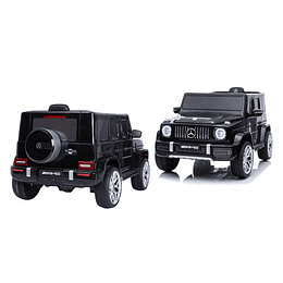 Auto a Batería Jeep G63 Con Licencia Mercedes 12V Negro
