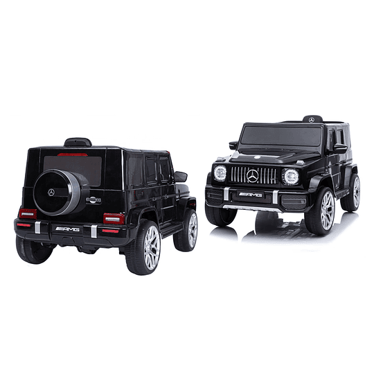 Auto a Batería Jeep G63 Con Licencia Mercedes 12V Negro