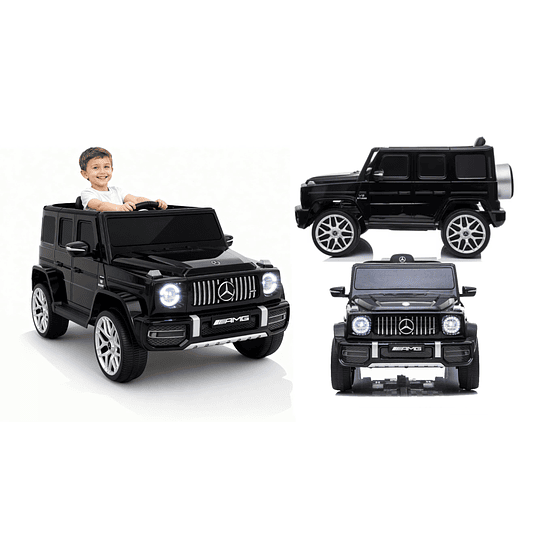 Auto a Batería Jeep G63 Con Licencia Mercedes 12V Negro