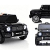 Auto a Batería Jeep G63 Con Licencia Mercedes 12V Negro