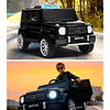 Auto a Batería Jeep G63 Con Licencia Mercedes 12V Negro