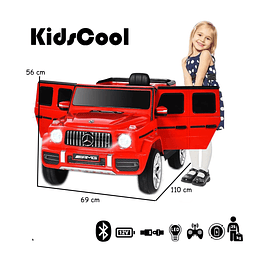 Retiro Express - Auto a Batería Jeep G63 Con Licencia Mercedes 12V Rojo