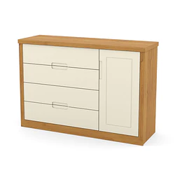 Comoda Tutto Con Puerta Beige Caramelo- Preventa 15 de Julio