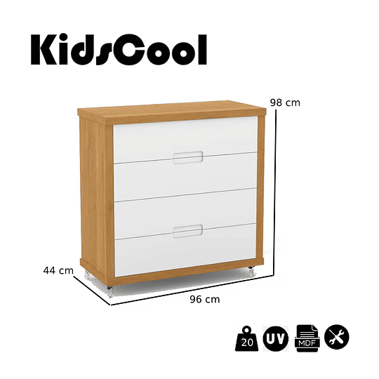 Comoda Tutto Blanca Caramelo