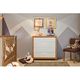 Comoda Tutto Blanca Caramelo