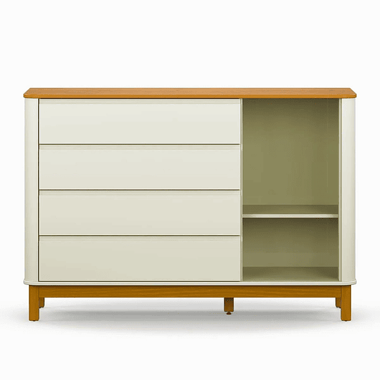 Comoda Flow Puerta Beige Eco Wood