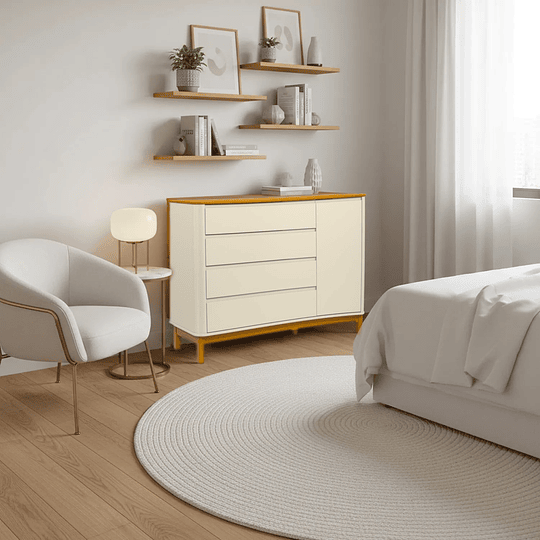 Comoda Flow Puerta Beige Eco Wood