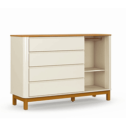 Comoda Flow Puerta Beige Eco Wood