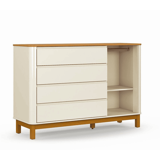 Comoda Flow Puerta Beige Eco Wood