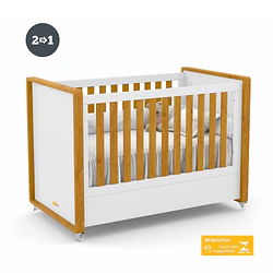 Cuna Bebé 2 Funciones Tutto Blanco Caramelo 