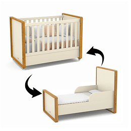 Cuna Tutto 2 Funciones Beige Caramelo