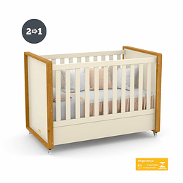 Cuna Tutto 2 Funciones Beige Caramelo
