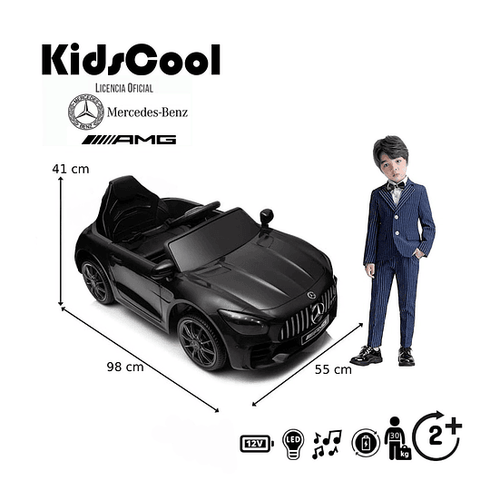 Auto a Bateria Negro Mercedes Benz Cls350 12v 2Motores