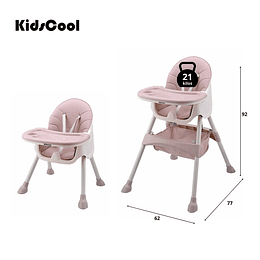 Silla de comer Vienna Rosada - Retiro Express