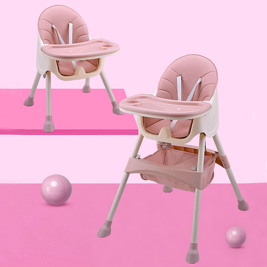 Silla de comer Vienna Rosada - Retiro Express