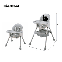 Silla de comer Vienna Gris - Retiro Express