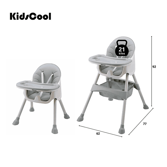 Silla de comer Vienna Gris - Retiro Express